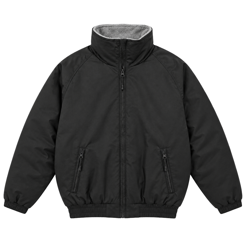Tri-Mountain Survivor Fleece Lined Jacket Size XS Black 1