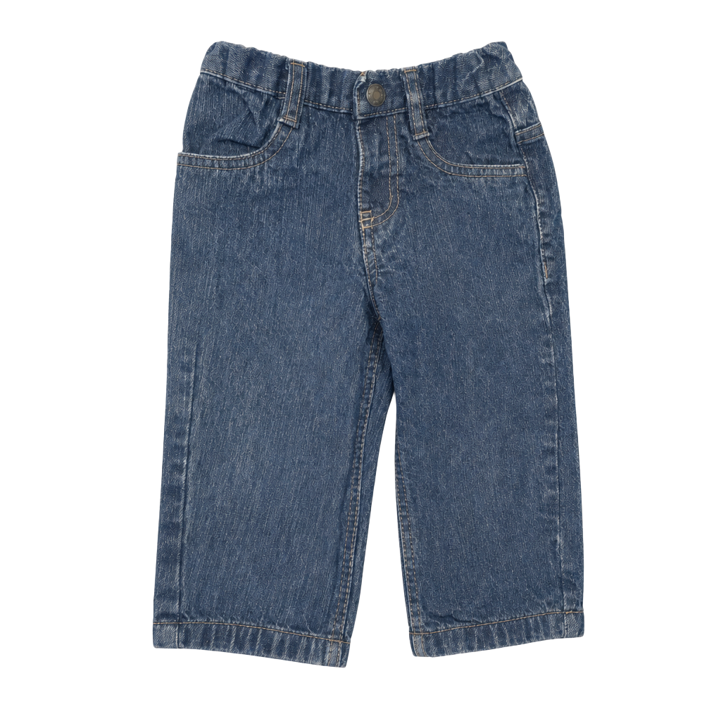 Nautica Baby Boys Elastic Waist Denim Jeans 12M 1