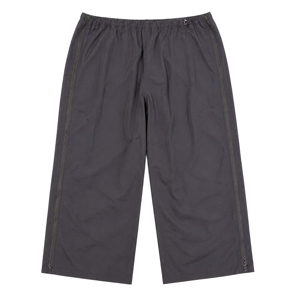 Hidden Sea Black Nylon Track Pants Size 2XL With Side Zippers 1