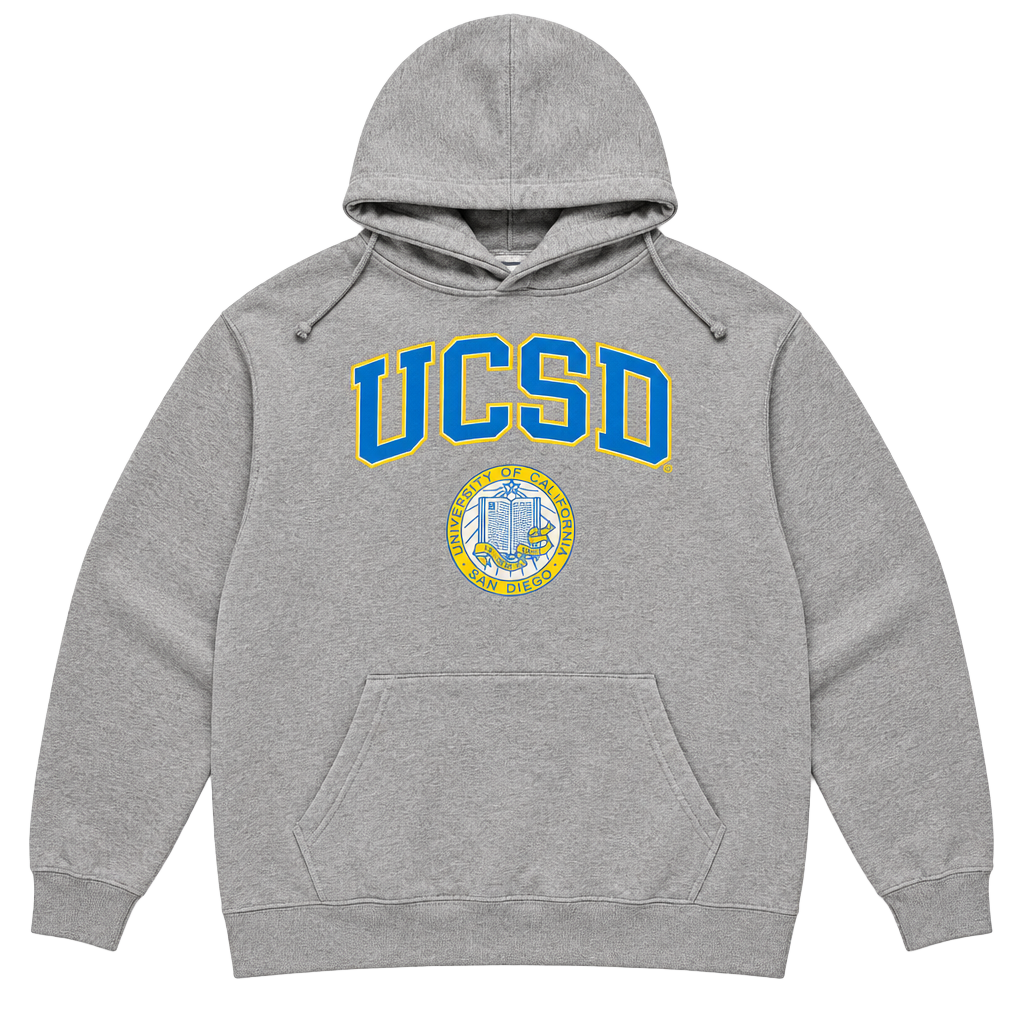 Blue 84 UCSD Hoodie Size 2XL Gray College Sweatshirt 1