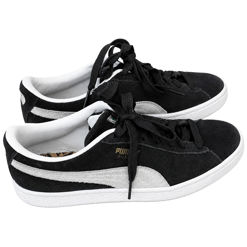 Puma Suede Classic Black White Women's Size 7 Sneakers 1