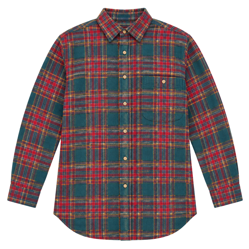 Pendleton Plaid Wool Flannel Shirt Multi Color 1