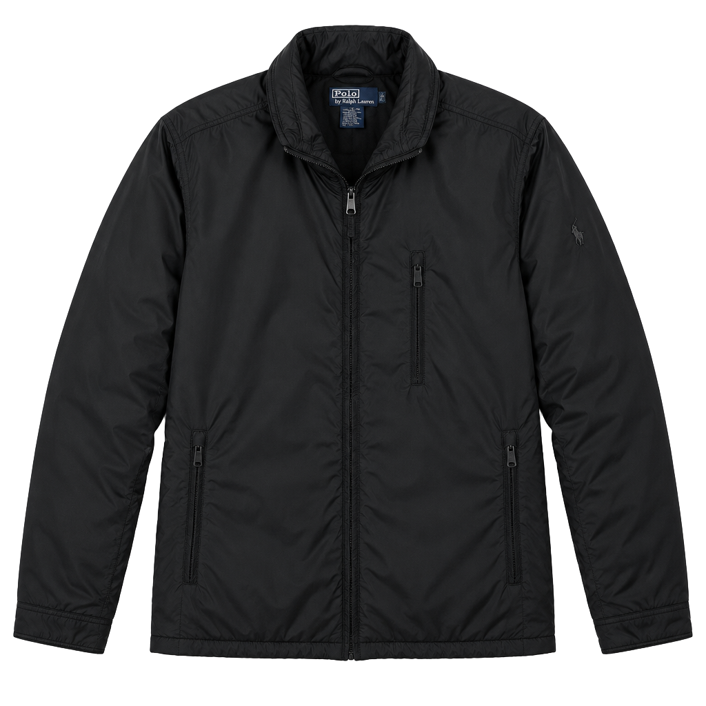 Polo By Ralph Lauren Jacket Size 2LT Black Full Zip Fleece Lined 1