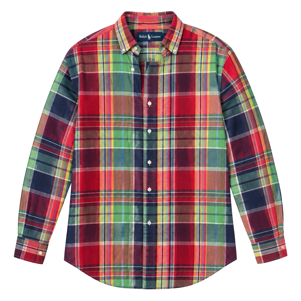 Ralph Lauren Plaid Button Down Shirt Size M Multicolor Cotton 1