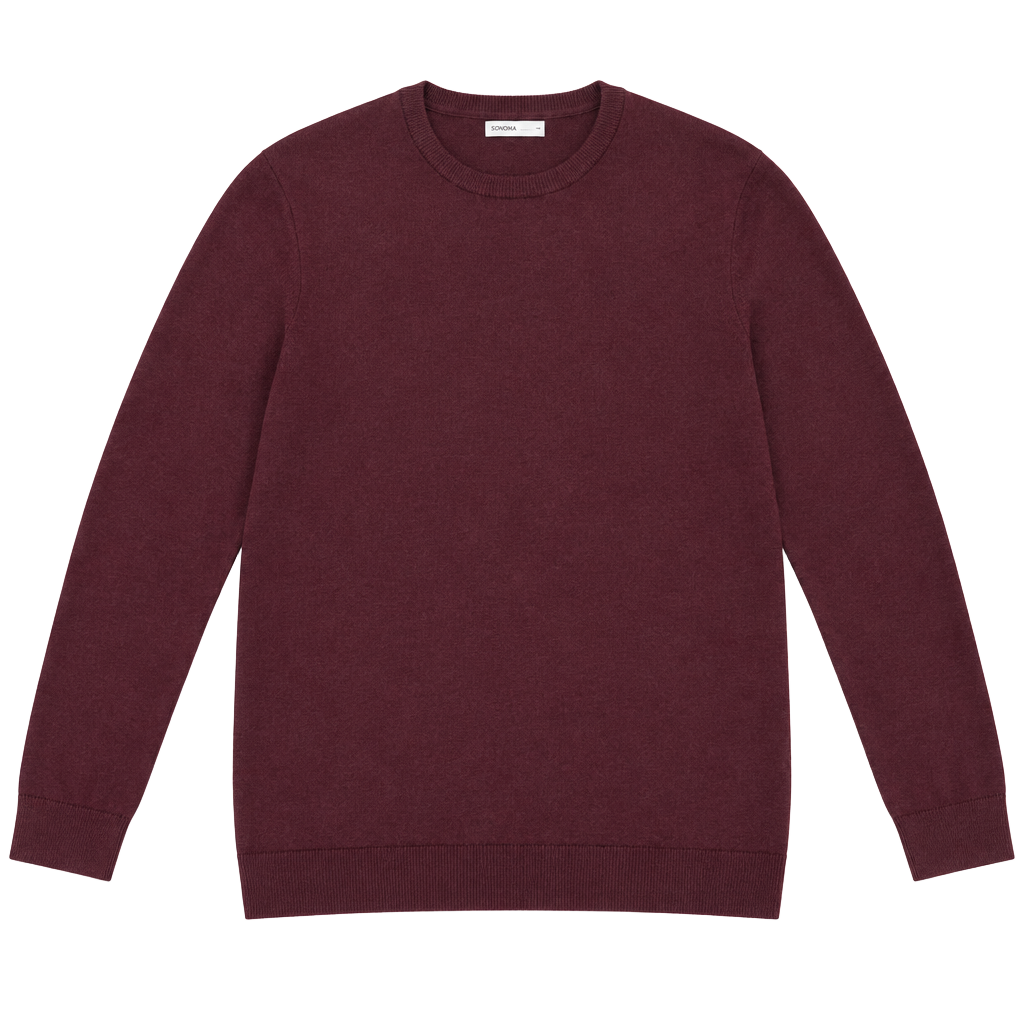 Sonoma Goods For Life Sweater Size 3XB Burgundy Crewneck Pullover 1