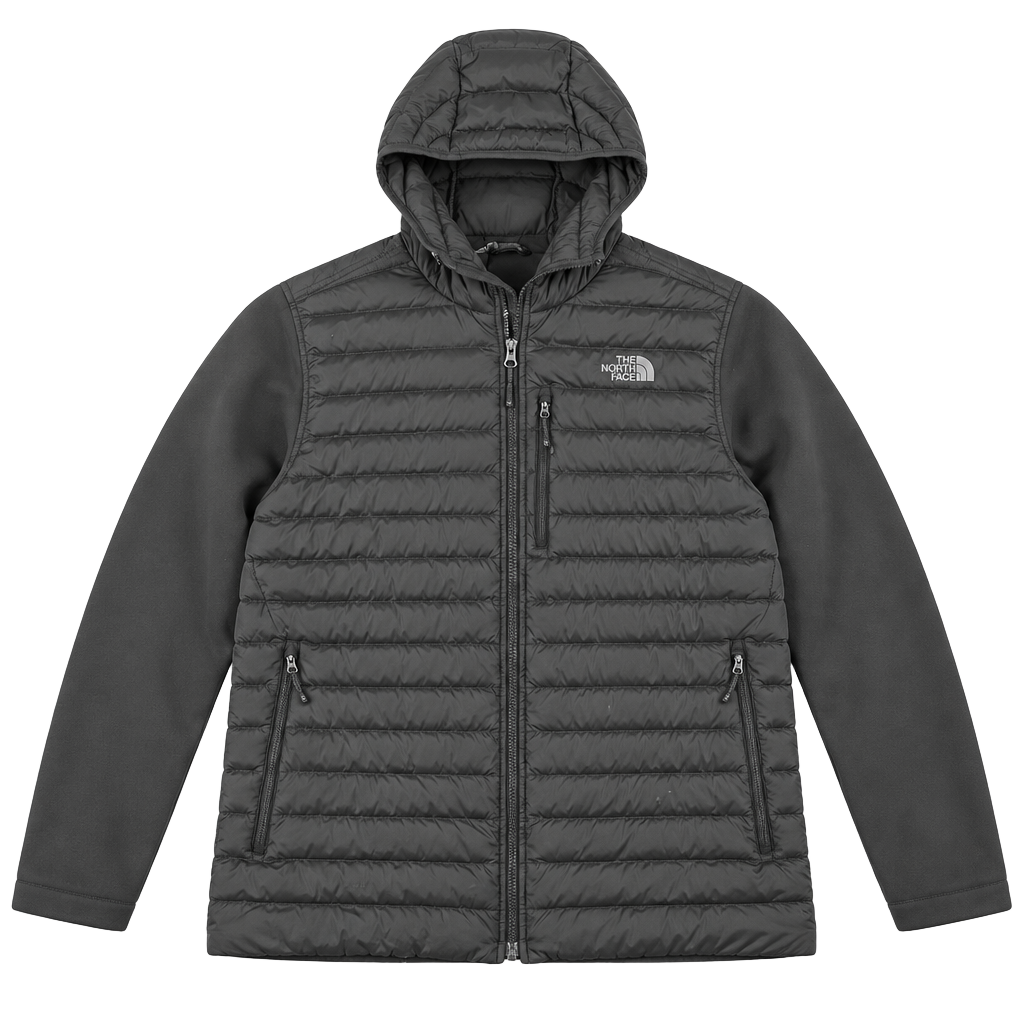 The North Face 700 Hybrid Down Jacket XL Black Hooded 1