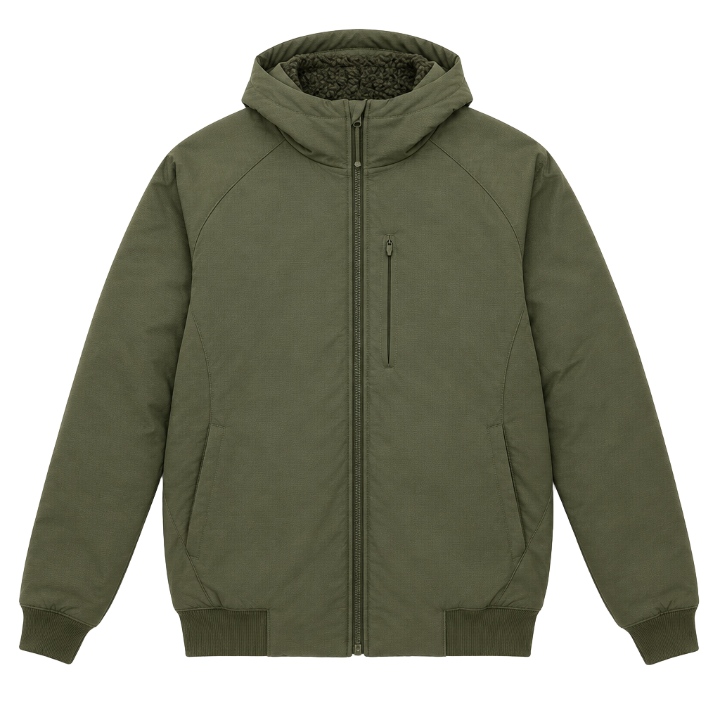 All In Motion Fleece Jacket Size XL Green Hooded Full Zip Soft Shell 1