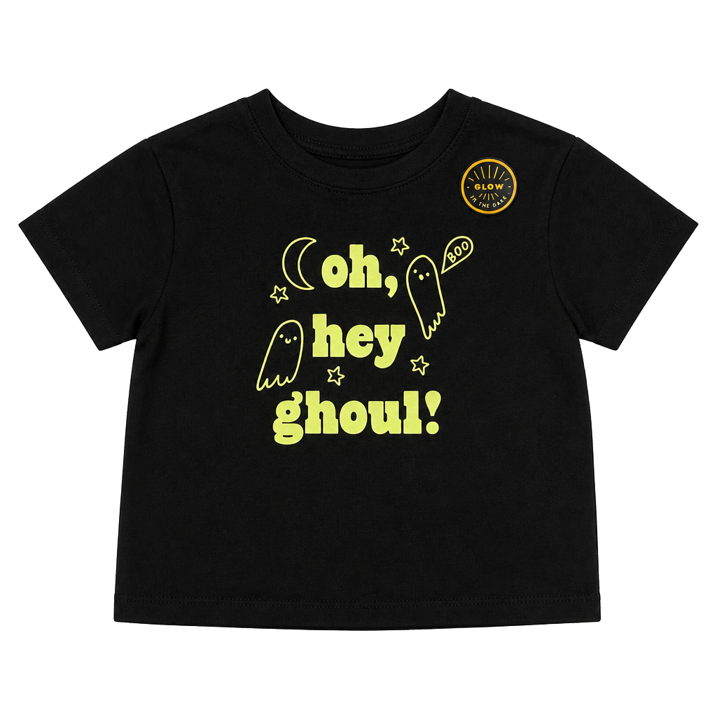 Cat & Jack Oh Hey Ghoul! Size 2T Black T-Shirt 1