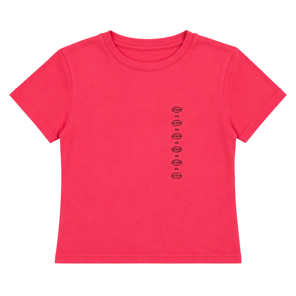 Scoop Baby Tee Size XXL 20 Pink Cotton Spandex 1