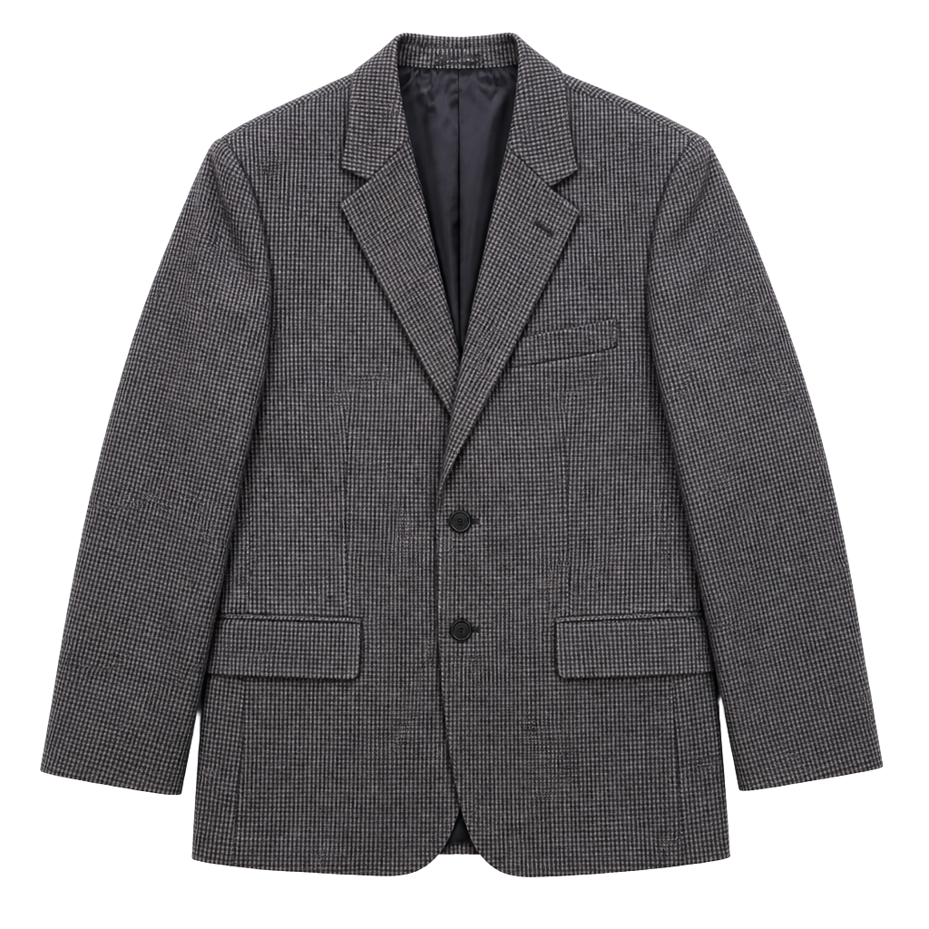 John W. Nordstrom Lanificio di Pray Wool and Silk Houndstooth Blazer 1