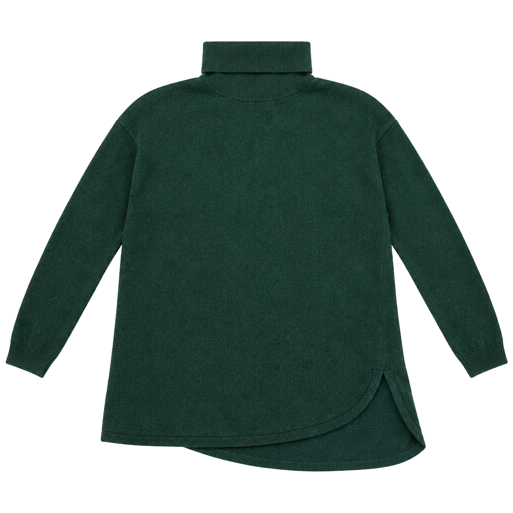 Free People Turtleneck Sweater Green 1