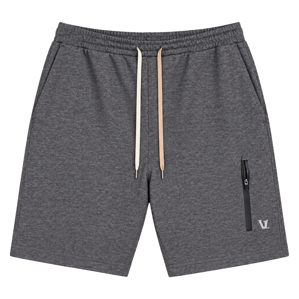 Vuori Sunday Performance Short Size L Gray Heather Athletic 1
