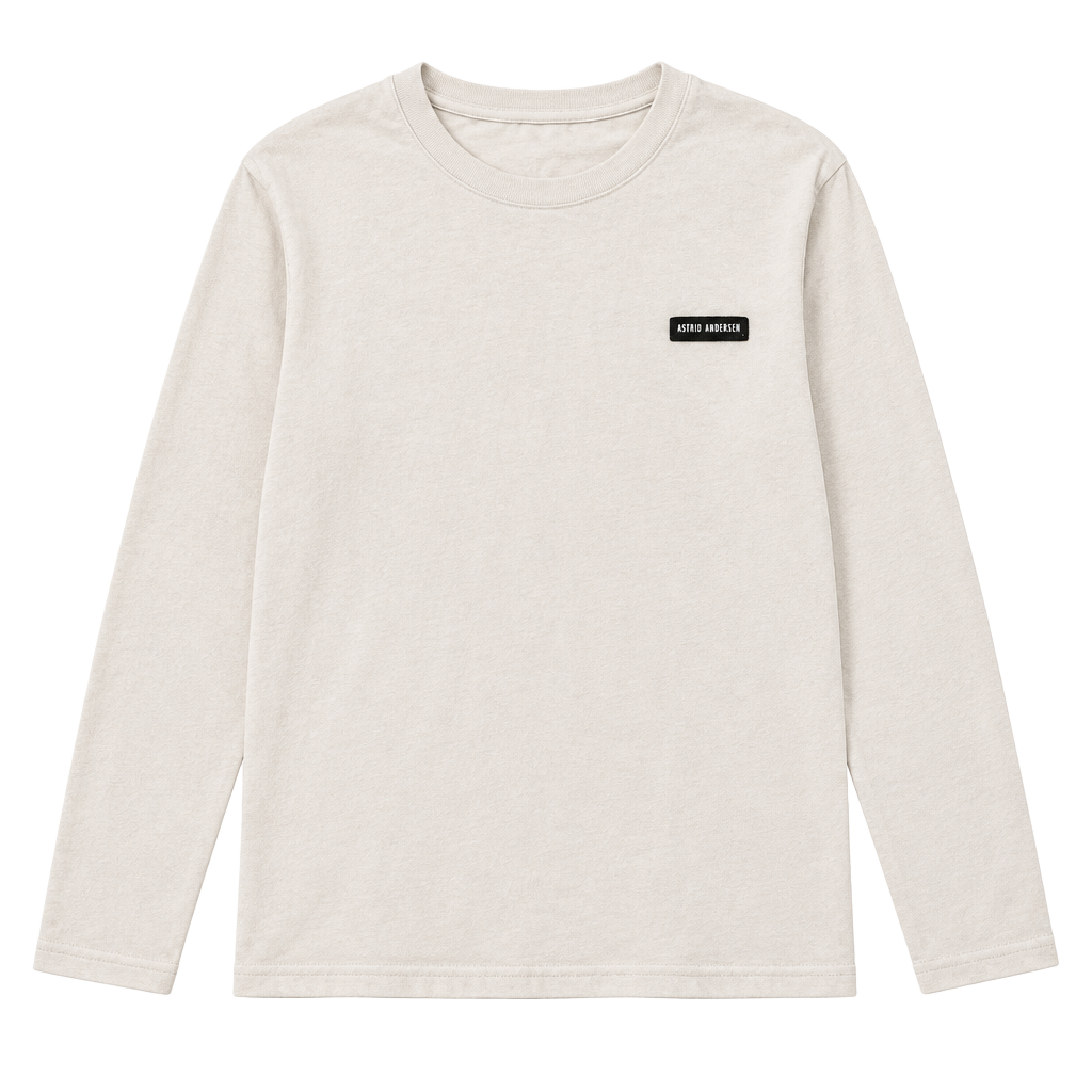 Miu Miu Logo Patch Long Sleeve T-Shirt Size M White Cotton 1