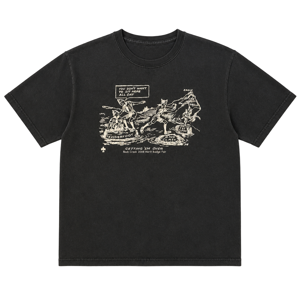 Gildan Black Creek 2008 Merit Badge Fair T-Shirt Size L Black Cotton 1