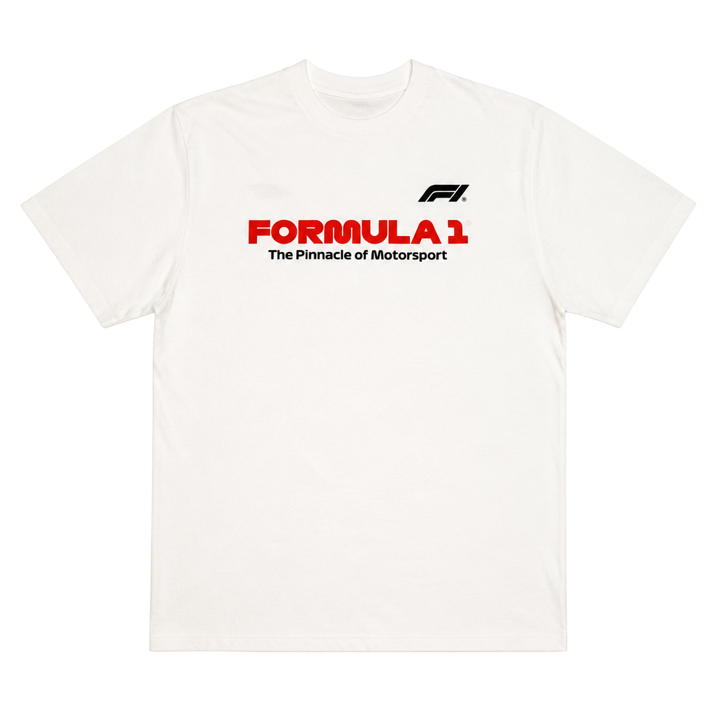 Formula 1 Speed With No Limits White Graphic T-Shirt 1