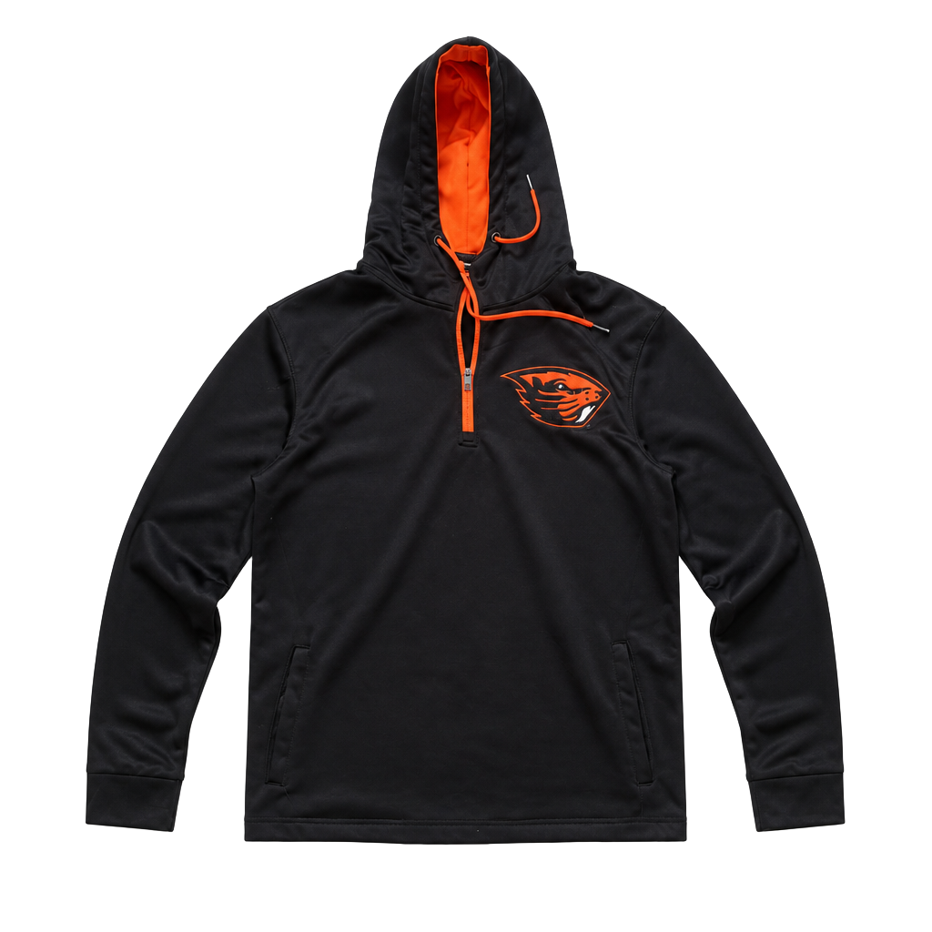 Kids Oregon State Beavers Youth Large 1/4 Zip Hoodie 1