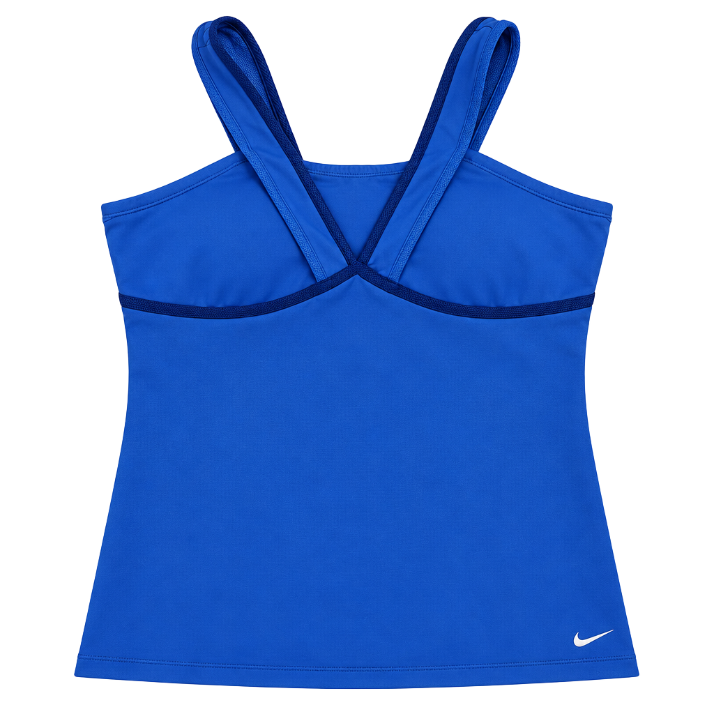 Nike Dri-FIT Tank Top Size XL Blue Athletic Workout Activewear 1