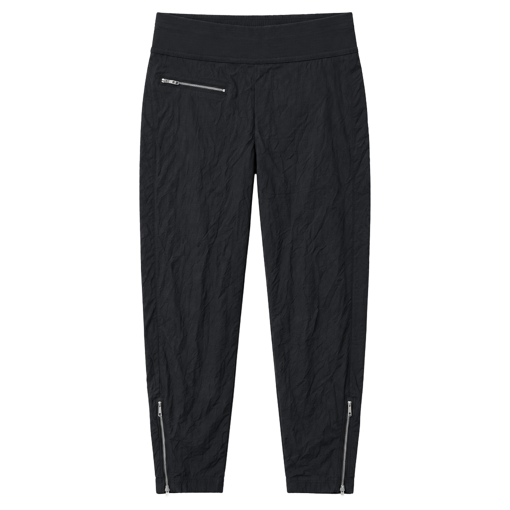 Athleta Mod Trekkie Pants Size S Black Zip Pocket 1