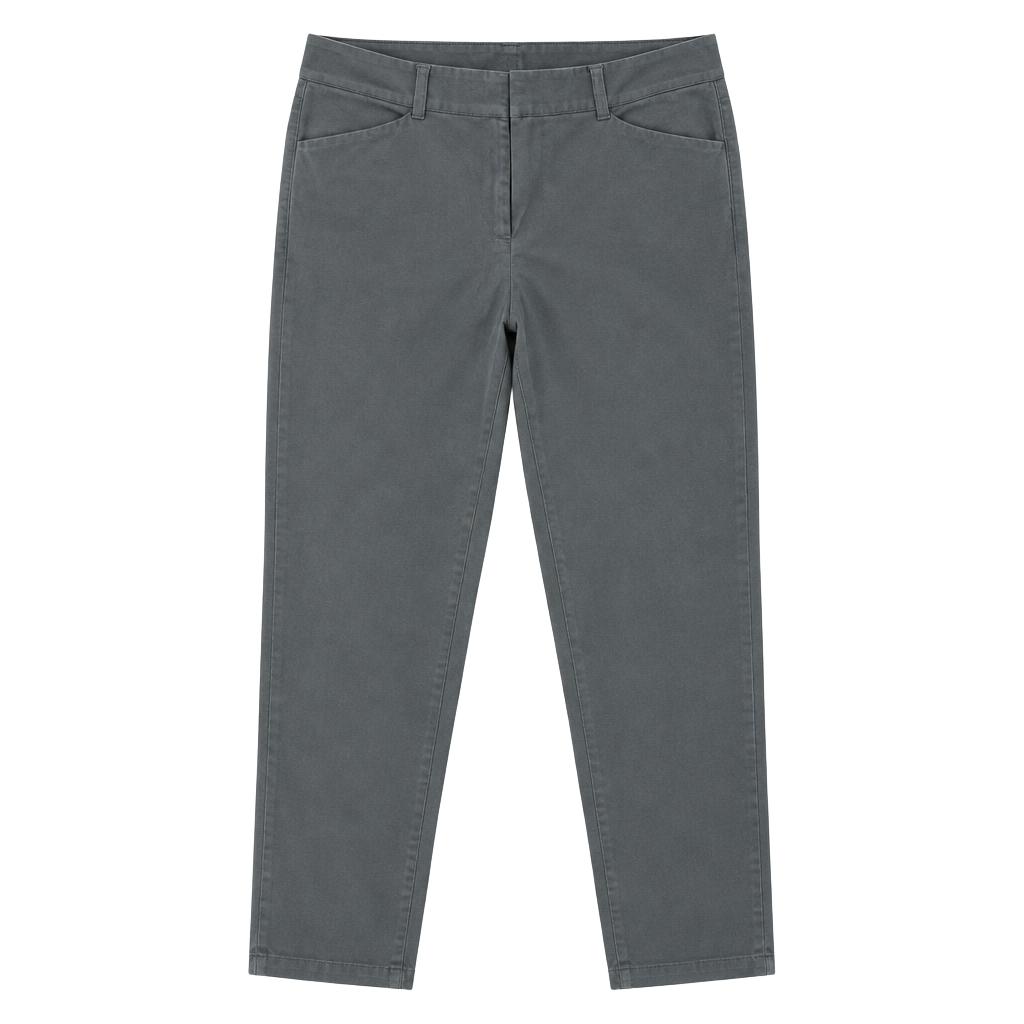 Loft Curvy Skinny Ankle Pants Size 10 Gray Cotton Blend 1