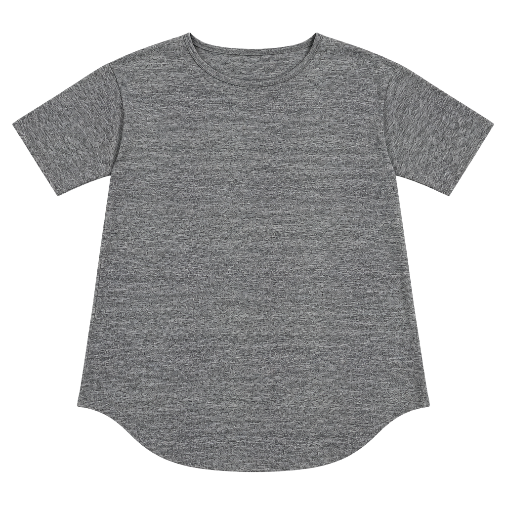 GAP Grey Heathered Short Sleeve Knit T-Shirt Top Size L 1