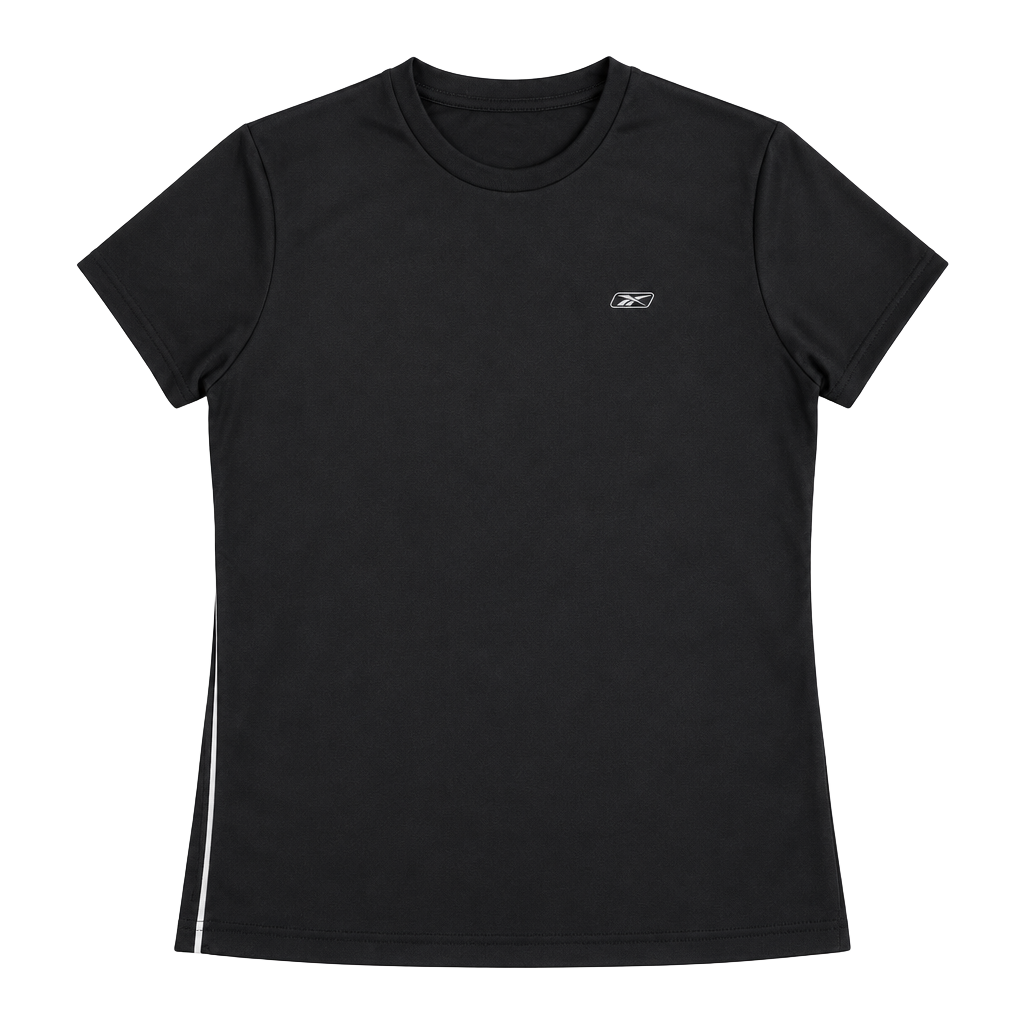 Reebok Black Short Sleeve Athletic Performance Shirt Size L 1