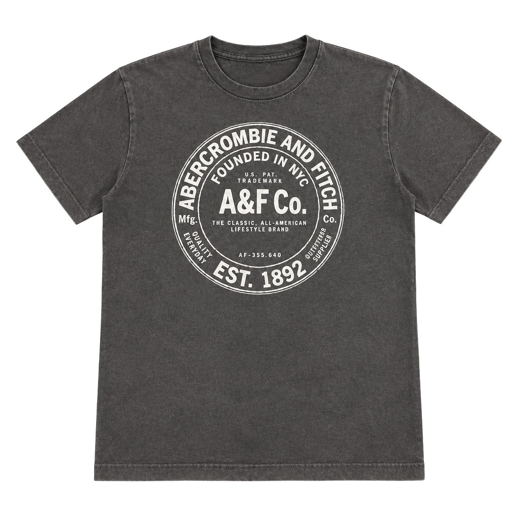 Abercrombie Kids Grey Graphic T-Shirt Size 11/12 1