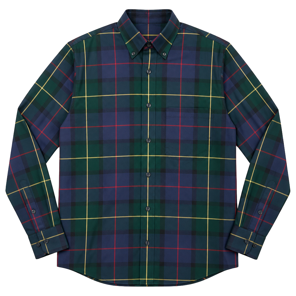 Cabela's Outfitter Series Men's Long Sleeve Button-Down Plaid Shirt 1
