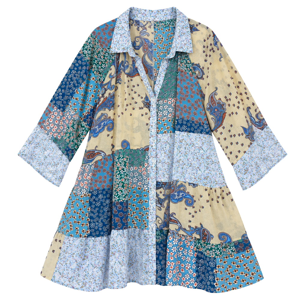 GiGio Plus Button Down Dress Size 1XL Multicolor Floral Paisley 1