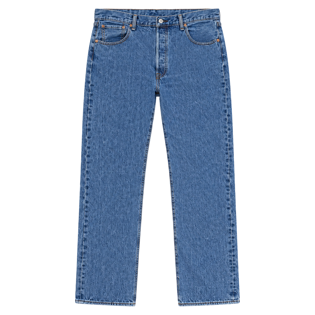 Levi's 501 Straight Leg Jeans Size 38x30 Medium Wash Denim 1