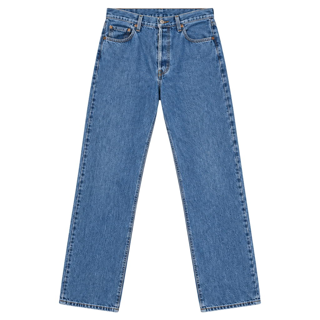 Levi's 501 Size 34x34 Blue Denim Button Fly Distressed Jeans 1