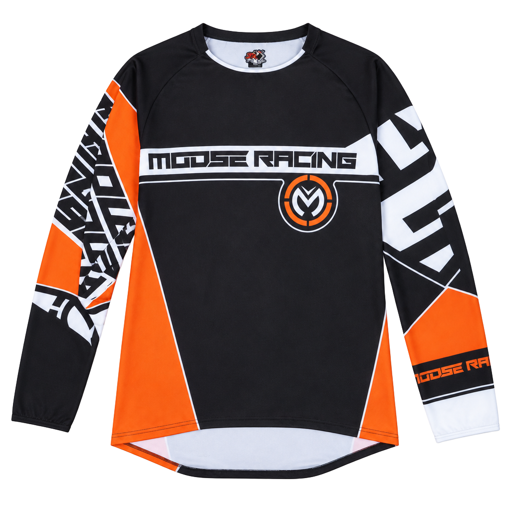Moose Racing Qualifier Jersey Size 3XL Black Orange Motocross Offroad 1