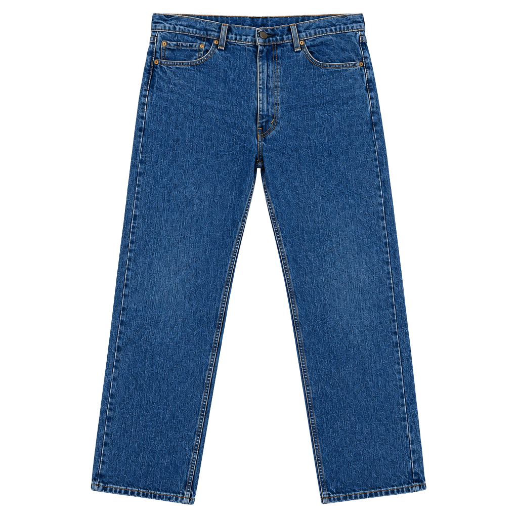 Levi's 505 Regular Fit Jeans 38x32 Blue Denim Straight Leg 1