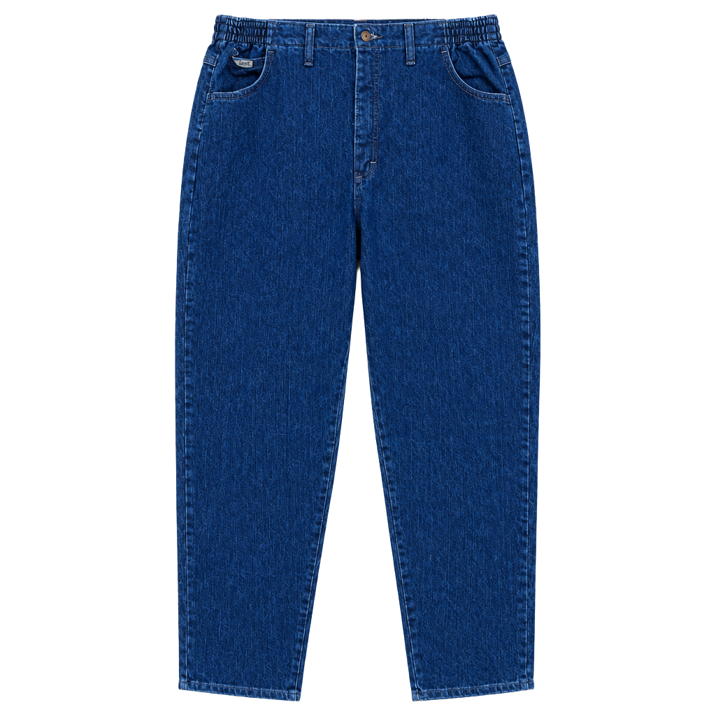 Lee Relaxed Fit Tapered Leg Jeans Size 18 Medium Blue Stretch 1