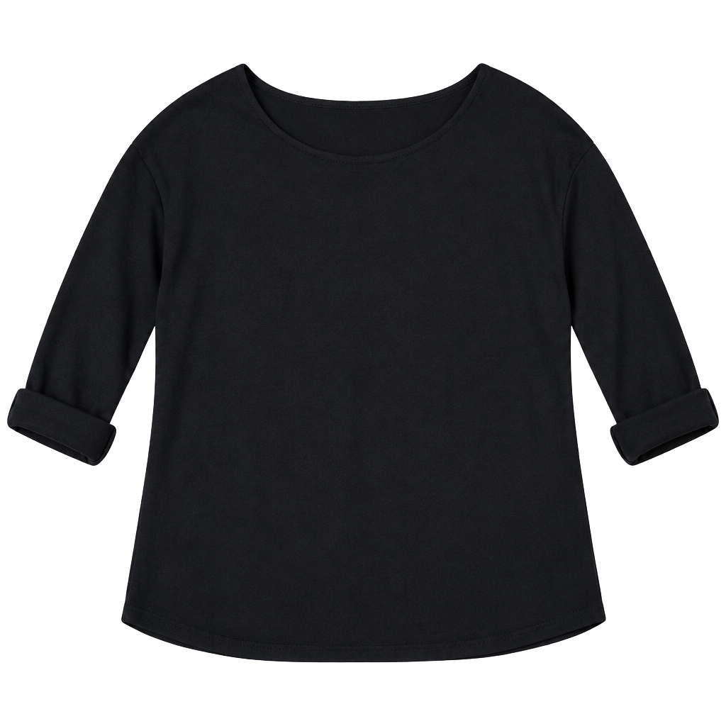 Divided By H&M Basic Black Long Sleeve Top Size L 1