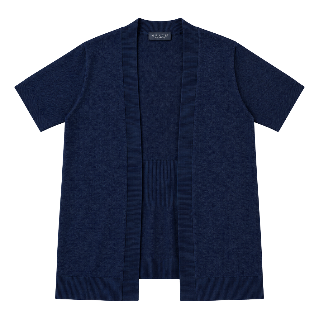 Grace The Perfect Fit Open Front Cardigan Size M Blue 1