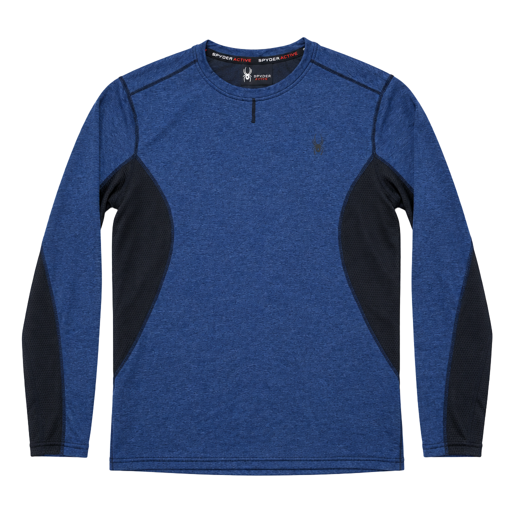 Spyder Active Long Sleeve Athletic Shirt Size Small Blue 1