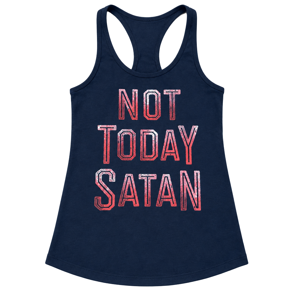 Next Level Apparel Not Today Satan Tank Top Size M Black 1
