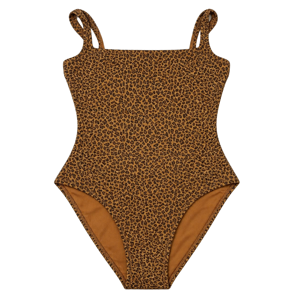 J.Crew Leopard Print One-Piece Swimsuit Size 4 CI229 1