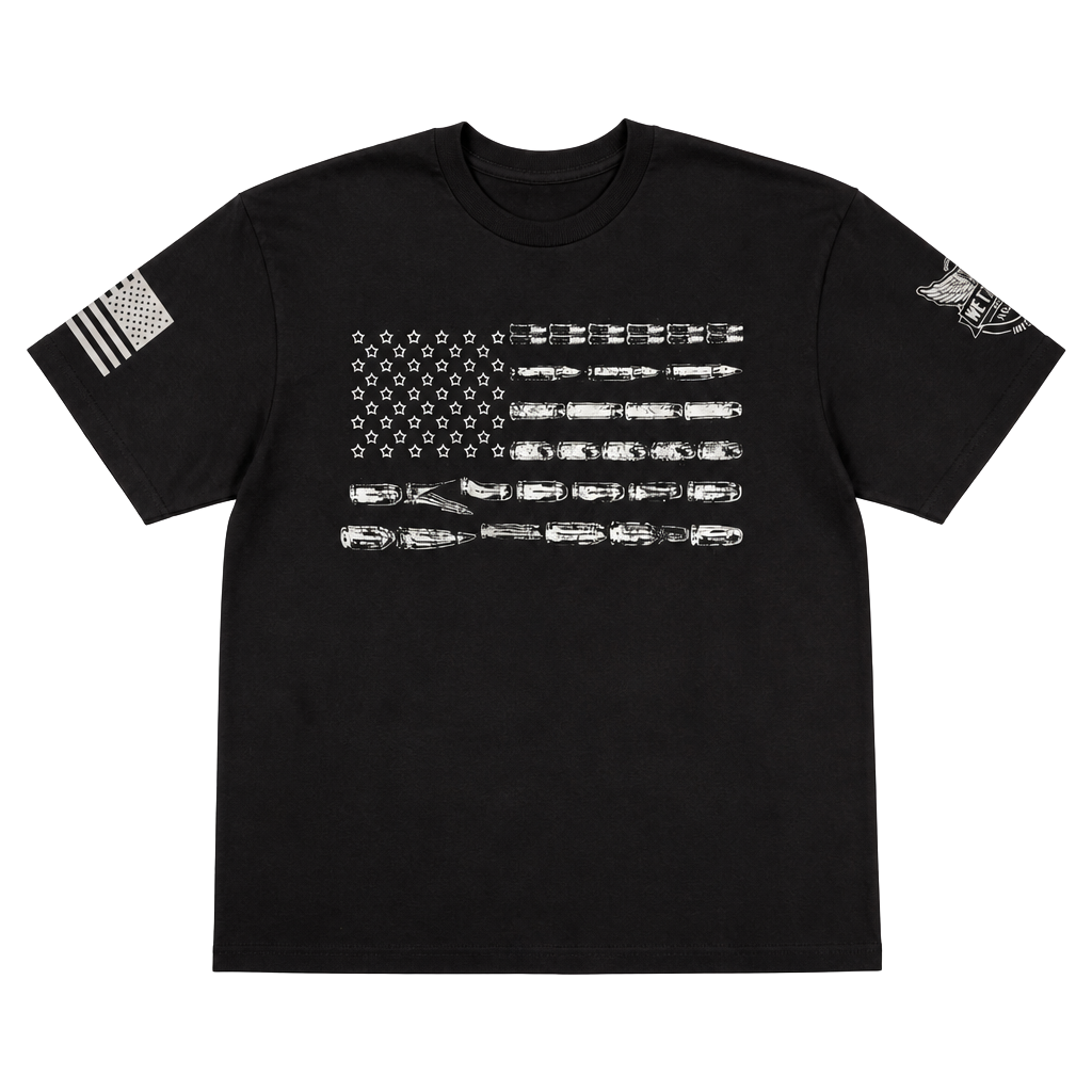 We The People Holsters Bullet Flag Graphic T-Shirt XL 1