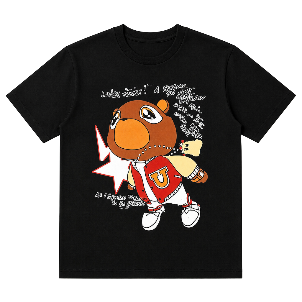 Headgear Classics College Dropout Bear Graphic T-Shirt Medium 1
