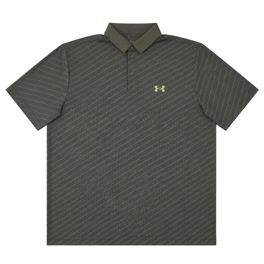 Under Armour Matchplay Printed Golf Polo 2XL Navy Blue 1