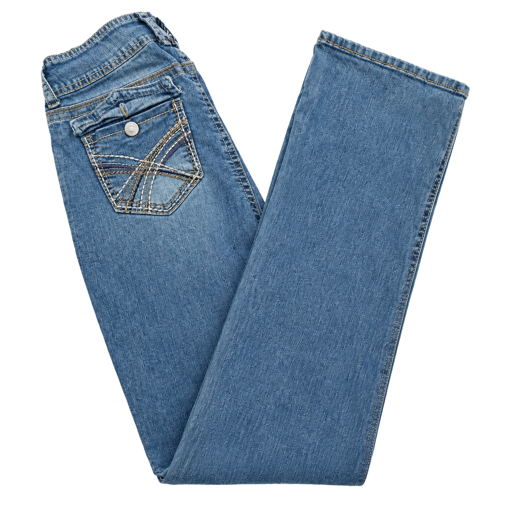 Rock & Roll Denim Women's Mid Rise Bootcut Jean — , 1