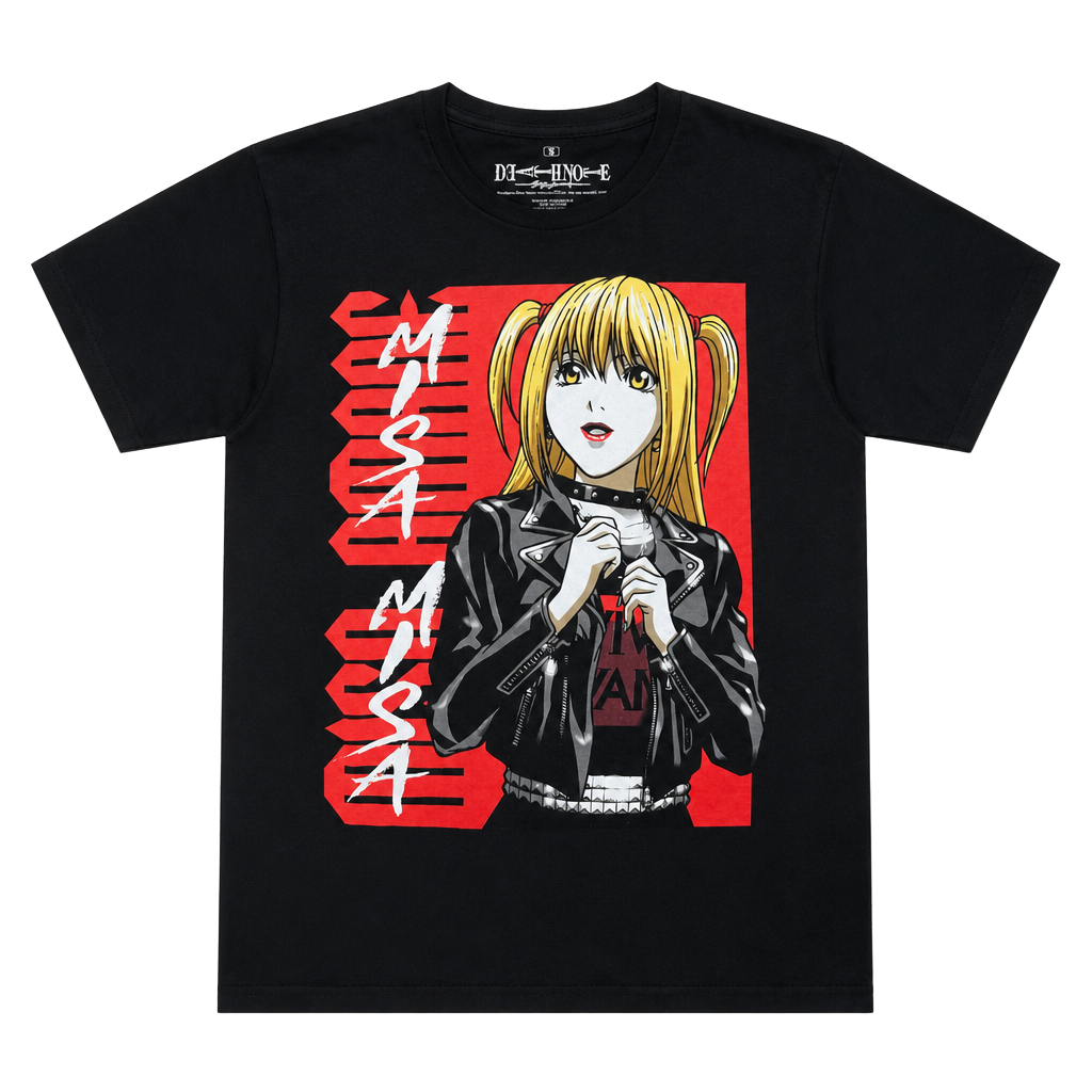 Death Note Misa Misa Anime Graphic T-Shirt Size S Black 1