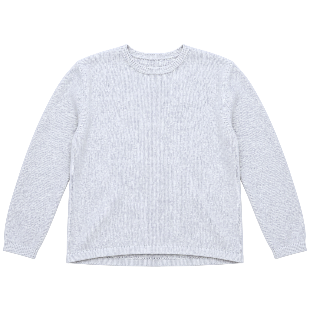 Croft & Barrow Sweater Size L White Knit Crewneck Long Sleeve 1