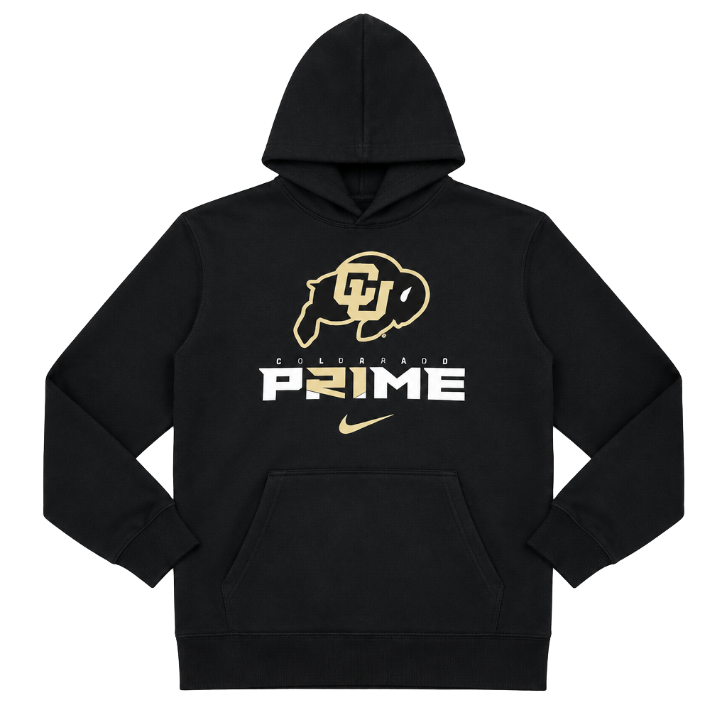 Nike Colorado Buffaloes Coach Prime Hoodie Size L Black 1
