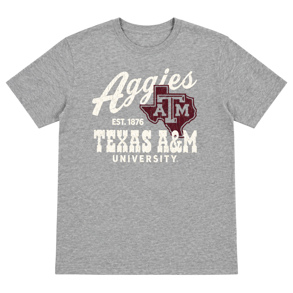 Bella Canvas Texas A&M University T-Shirt Size XL Gray 1