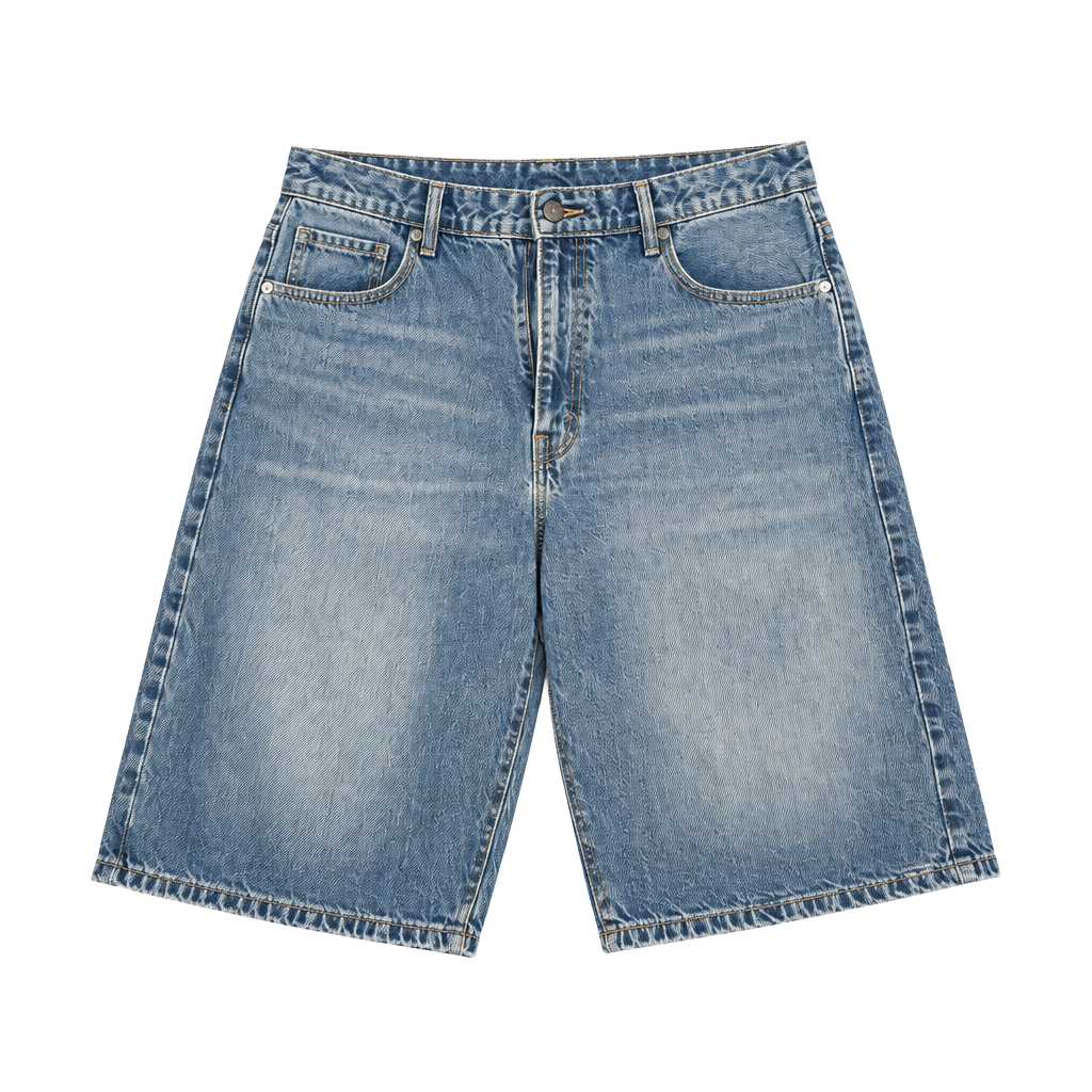Levi's 569 Denim Shorts Size 40 Blue Loose Fit 1
