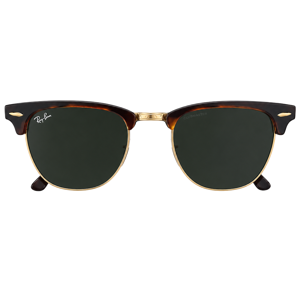 Ray-Ban Clubmaster RB3016 Tortoise and Gold Sunglasses 1