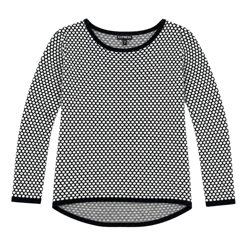 Express black and white nice top 1