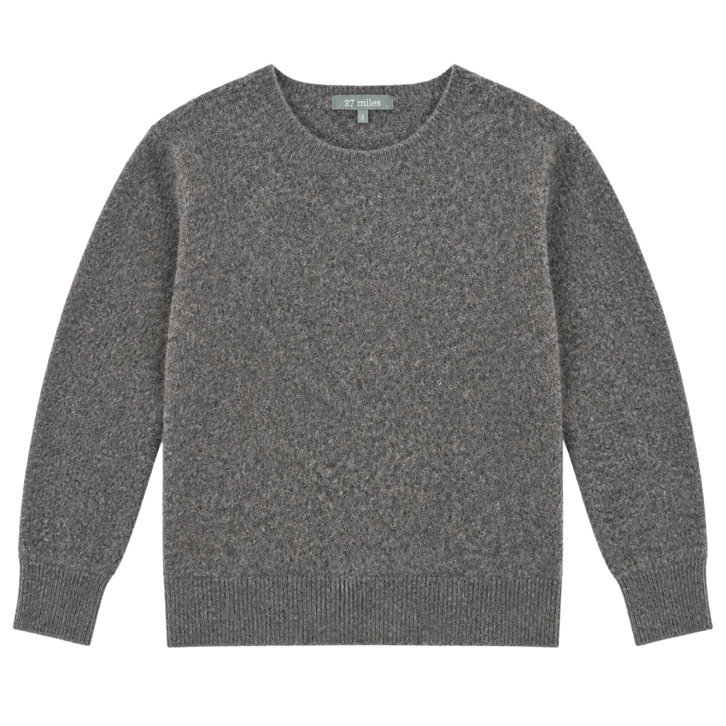 27 miles malibu Sweater Size 1 Gray Pink Striped Cashmere Knit 1